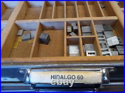 Letterpress Font TYPE (60 Point Hidalgo) with California Job Case AS-IS