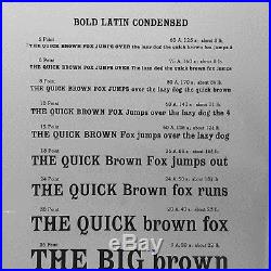 Letterpress Foundry type 30 pt. Bold Latin Condensed from Stephenson Blake