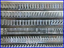 Letterpress Lead Type 18 Pt. Woodward Condensed Inland Type Foundry D37