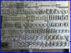 Letterpress Lead Type 60 Pt. Craw Clarendon Book ATF # 712 A78
