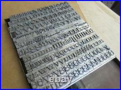 Letterpress Lead Type 60 Pt. Craw Clarendon Book ATF # 712 A78