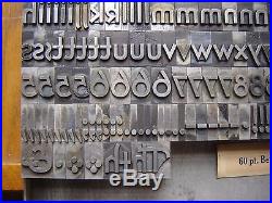 Letterpress Metal Type ATF Bernhard Gothic #525 60 Point
