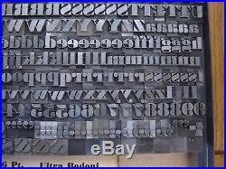 Letterpress Metal Type ATF Ultra Bodoni #518 36 Point