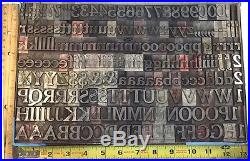 Letterpress Metal type 72pt Cheltenham Bold. Full font. Way cheaper than wood