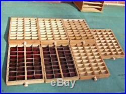 Letterpress Printing Adana Wooden Sectional Type draw Cabinet with 7 small cases