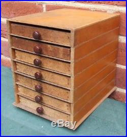 Letterpress Printing Adana Wooden Sectional Typecase Cabinet and 7 small drawers
