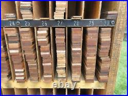 Letterpress Thompson Wood Reglet Cabinet with Reglets G2
