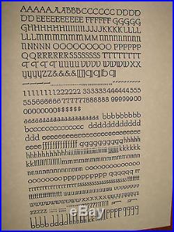 Letterpress Type 24 pt. Parsons (B. B. &S.) Extremely Rare