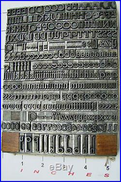 Letterpress Type 30 pt. Parsons (BB&S) Extremely Rare! Font 1