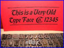 Letterpress Type 48 pt. Bradley Italic ATF, circa 1898 (Rare!)