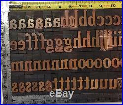 Letterpress Wood Type, 12 line Cheltenham Bold. Full font of Lower Case