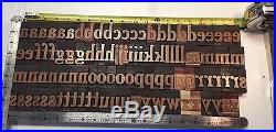 Letterpress Wood Type, 12 line Cheltenham Bold. Full font of Lower Case