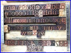Letterpress Wood Type, Clarendon Medium-8 Line-Full font UpperLower#'s & Punct'n