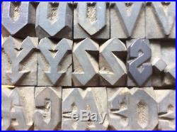 Letterpress Wood Type Full Font Gothic