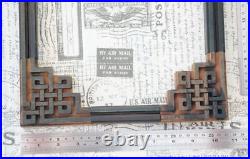 Letterpress border wood printing blocks ornaments decorative Art Nouveau vtg! Z