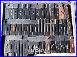 Letterpress font wood letter, French Playbill printing block, wooden alphabet, type