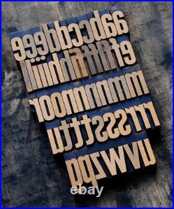 Letterpress printing blocks type vintage printer letter typography antique old