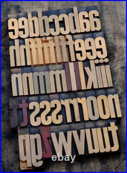 Letterpress printing blocks type vintage printer letter typography antique old