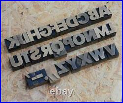 Letterpress printing blocks type vintage printer letter typography antique rare