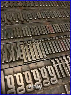 Letterpress type 60pt Gothic Keystone Type Foundry