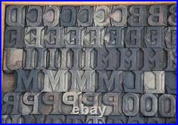 Letterpress wood printing blocks 117 pcs 1.26 tall alphabet type woodtype rare