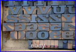 Letterpress wood printing blocks 149pcs 0.91 tall wooden type woodtype block