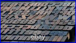 Letterpress wood printing blocks 157pcs 1.42 tall wooden type woodtype block