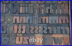 Letterpress wood printing blocks 166pcs 2.83 tall alphabet wooden type woodtype