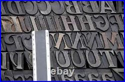 Letterpress wood printing blocks 168pcs 1.42 tall wooden type woodtype alphabet