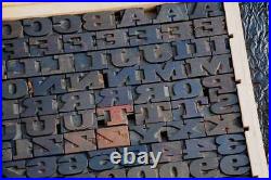 Letterpress wood printing blocks 179 pcs 1.02 tall alphabet type woodtype rare