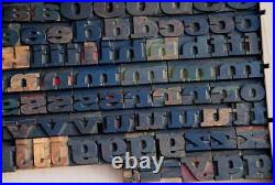 Letterpress wood printing blocks 179 pcs 1.02 tall alphabet type woodtype rare