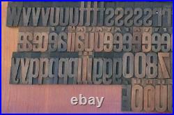 Letterpress wood printing blocks 222 pcs 2.68 tall alphabet type woodtype rare