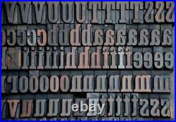 Letterpress wood printing blocks 254pcs 1.42 tall alphabet wooden type woodtype