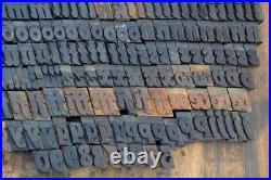 Letterpress wood printing blocks 354pcs 1.06 tall wooden type woodtype alphabet