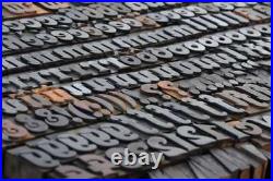 Letterpress wood printing blocks 354pcs 1.06 tall wooden type woodtype alphabet