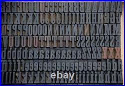 Letterpress wood printing blocks 388pcs (!) 0.71 tall wooden type woodtype