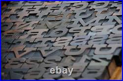 Letterpress wood printing blocks 86pcs 1.22 tall wooden type woodtype alphabet