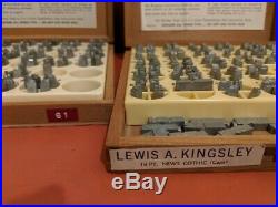 Lewis A Kingsley Machine Type 18 point News Gothic Lower Case and caps