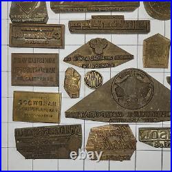 Lot 34 Antique Printing plates Advertising SKILLED TRADES AND BUILDING MATERIALS