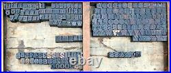 Lot o 193 Antique Wood Letterpress Print Type Block Letter Number 11/16 Vintage