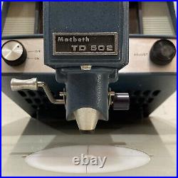 Macbeth Td-502 Transmission Densitometer Untested Free Shipping