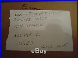 Markem, Ink Jet Printer Display Board-s8 Master, Part#a28798-c, Used