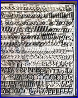 Metal Letterpress Print Type ATF #537 24pt Bernhard Gothic Med Italic A49 9#