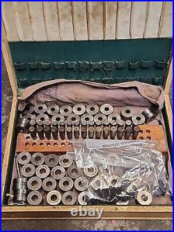 Metal press stamp kit, vintage