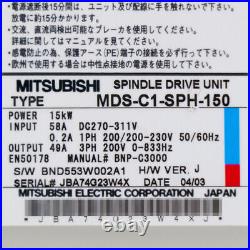 Mitsubishi MDS-C1-SPH-150 Spindle Drive Unit Tested Fedex