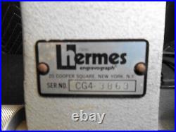 New Hermes Cg4 Cutter Grinder Engravograph Machine