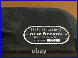 New Hermes engraver beveling machine Serial # 209