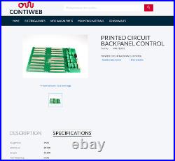 One (1) Contiweb WH. 715891 Ext Backplane Control 1R715891 Rev A Board