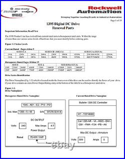 One Allen Bradley 110996 Armature Pulse Board DC Drive SP 110996 1395-110996