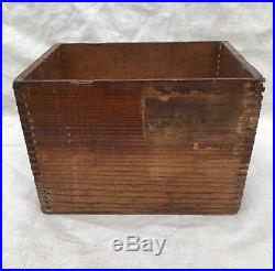 Original Kingsley 3 Inch Model Stamping Machine Railway Express Wood Box Crate
